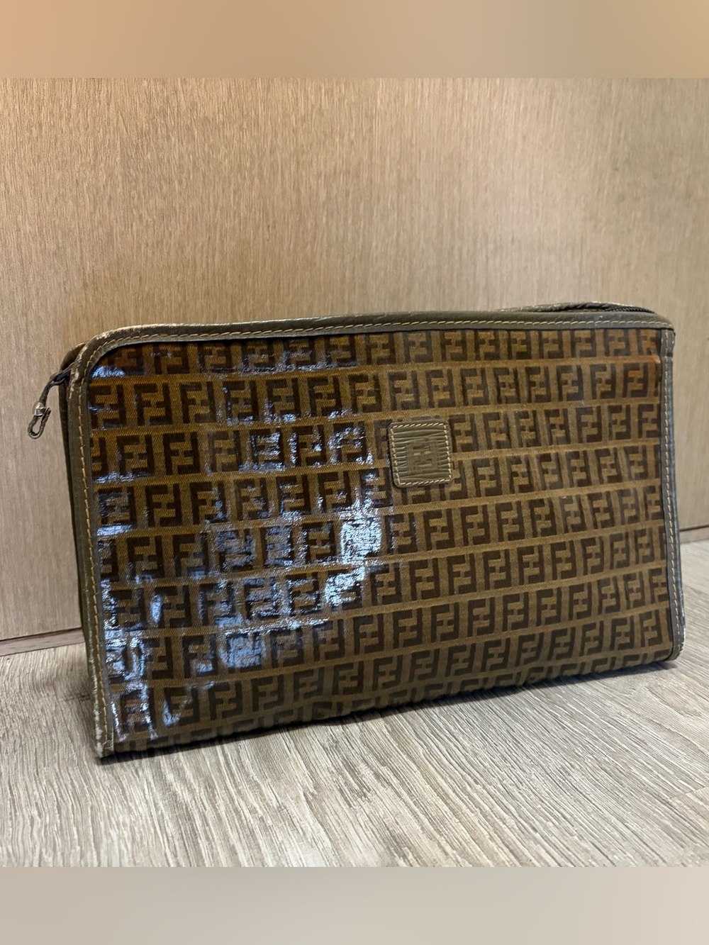 Authentic Vintage Large Fendi Clutch Pouch